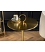 Invicta Interior Ronde bijzettafel ELEGANCE 60cm goud ijzer marmer handgemaakt - 44833