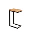 Invicta Interior Side table GASTON 65cm mango hout zwart metaal - 44740