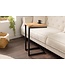 Invicta Interior Side table GASTON 65cm mango hout zwart metaal - 44740