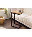 Invicta Interior Side table GASTON 65cm mango hout zwart metaal - 44740