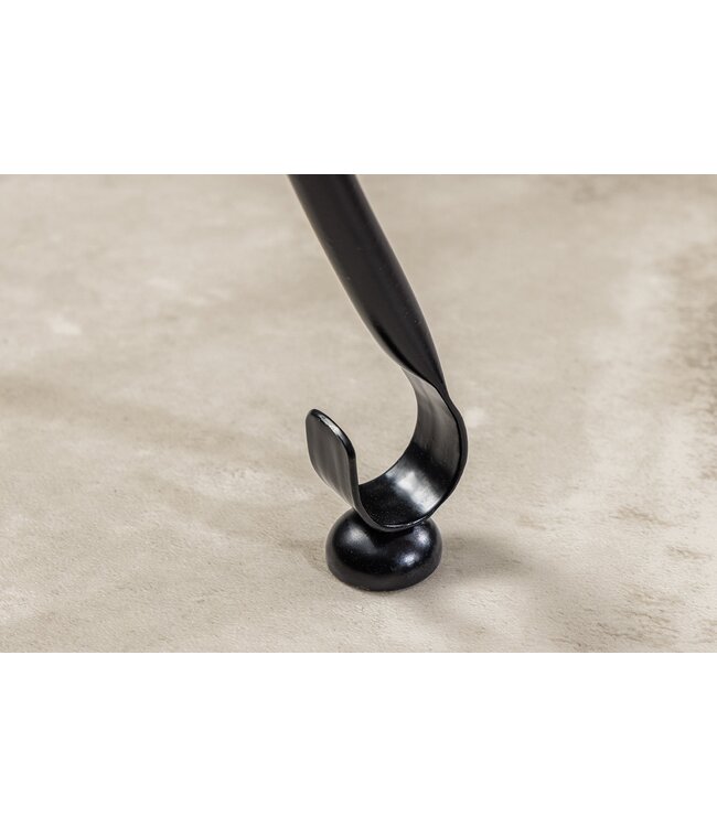 Invicta Interior Ronde Bijzettafel MARRAKECH 40cm Zilveren Theetafel Uitneembaar Dienblad Opvouwbaar - 44354