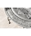 Invicta Interior Ronde salontafel MARRAKECH 60cm zilveren theetafel uitneembaar dienblad opvouwbaar - 44346