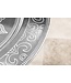 Invicta Interior Ronde salontafel MARRAKECH 60cm zilveren theetafel uitneembaar dienblad opvouwbaar - 44346