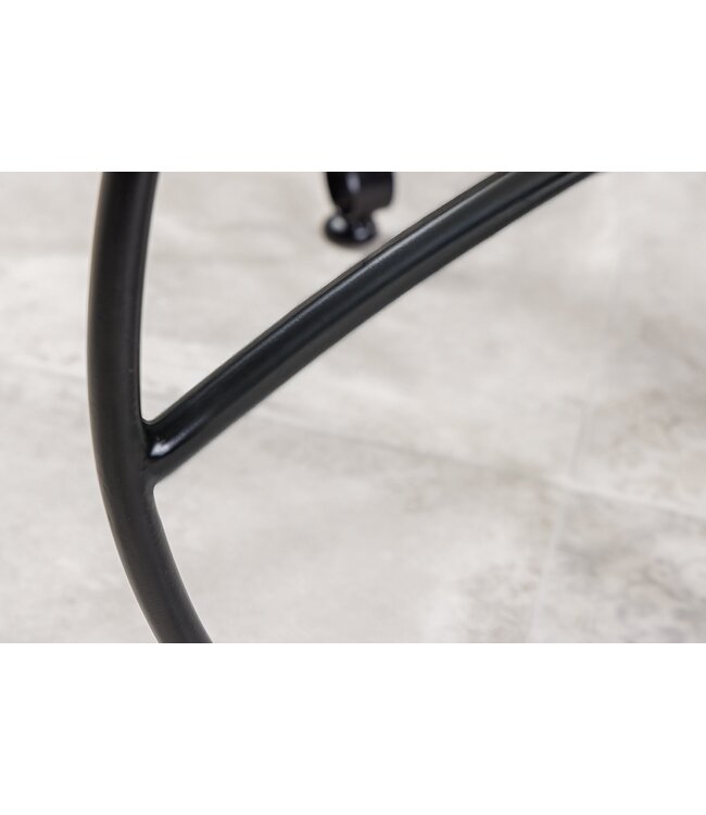 Invicta Interior Ronde salontafel MARRAKECH 60cm zilveren theetafel uitneembaar dienblad opvouwbaar - 44346