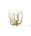 Invicta Interior Ronde bijzettafel WILDLIFE OCTOPUS 50cm goud sculptuur glas - 44567