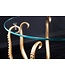Invicta Interior Ronde bijzettafel WILDLIFE OCTOPUS 50cm goud sculptuur glas - 44567