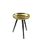 Invicta Interior Handgemaakte bijzettafel ORIENT 50cm messing goud rond metaal gehamerd design - 44350