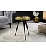 Invicta Interior Handgemaakte bijzettafel ORIENT 50cm messing goud rond metaal gehamerd design - 44350