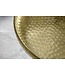 Invicta Interior Handgemaakte bijzettafel ORIENT 50cm messing goud rond metaal gehamerd design - 44350