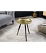 Invicta Interior Handgemaakte Bijzettafel ORIENT 55cm Messing Goud Ronde Metaal Gehamerd Design - 44351