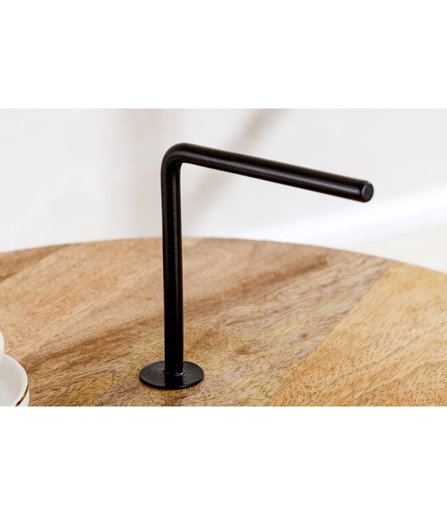 Invicta Interior Handgemaakte bijzettafel SIMPLY CLEVER 60cm naturel mangohout met handvat - 44349