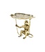 Invicta Interior Design Bijzettafel WILDLIFE MONKEY 60cm goud antiek metaal handgemaakt - 44835
