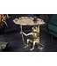 Invicta Interior Design Bijzettafel WILDLIFE MONKEY 60cm goud antiek metaal handgemaakt - 44835