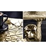Invicta Interior Design Bijzettafel WILDLIFE MONKEY 60cm goud antiek metaal handgemaakt - 44835