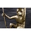 Invicta Interior Design Bijzettafel WILDLIFE MONKEY 60cm goud antiek metaal handgemaakt - 44835