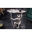 Invicta Interior Design Bijzettafel WILDLIFE MONKEY 60cm Zilver Metaal Handgemaakt - 44836