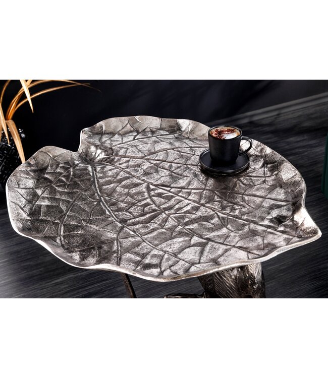 Invicta Interior Design Bijzettafel WILDLIFE MONKEY 60cm Zilver Metaal Handgemaakt - 44836