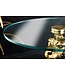 Invicta Interior Ronde bijzettafel WILDLIFE PANTHER 60cm goud antiek metalen glassculptuur handgemaakt - 44825