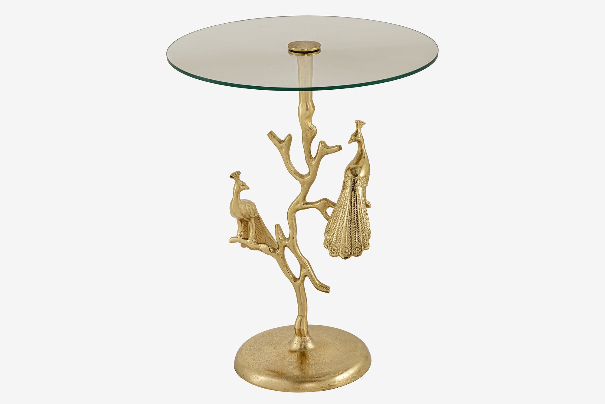 Side table WILDLIFE PEACOCK 60cm goud - 44829