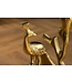 Invicta Interior Ronde bijzettafel WILDLIFE PEACOCK 60cm goud Metalen Peacock sculptuur met glazen blad - 44829