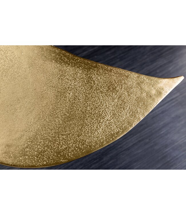 Invicta Interior Design salontafel WILDLIFE walvisvin 70cm goud metaal handgemaakt - 43472