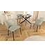 Invicta Interior Design Stoel LYON mint corduroy zwarte metalen poten - 44963
