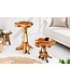 Invicta Interior Massief houten bijzettafel ROOT 70cm naturel teakhout gemaakt van wortelhout in paaldesign - 44714