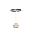 Invicta Interior Handgemaakte Bijzettafel TRAYFUL 60cm Antiek Messing Natuurlijk IJzeren Marmeren Voet - 44847