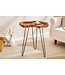 Invicta Interior Unieke bijzettafel WILD 65cm natuurlijke teakhouten haarspeldpoten salontafel - 44708