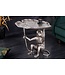Invicta Interior Design Bijzettafel WILDLIFE MONKEY 60cm Zilver Metaal Handgemaakt - 44836