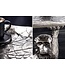 Invicta Interior Design Bijzettafel WILDLIFE MONKEY 60cm Zilver Metaal Handgemaakt - 44836
