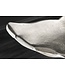 Invicta Interior Design Bijzettafel WILDLIFE Whale Fin 60cm zilver metaal handgemaakt - 44842