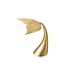 Invicta Interior Design salontafel WILDLIFE walvisvin 70cm goud metaal handgemaakt - 43472