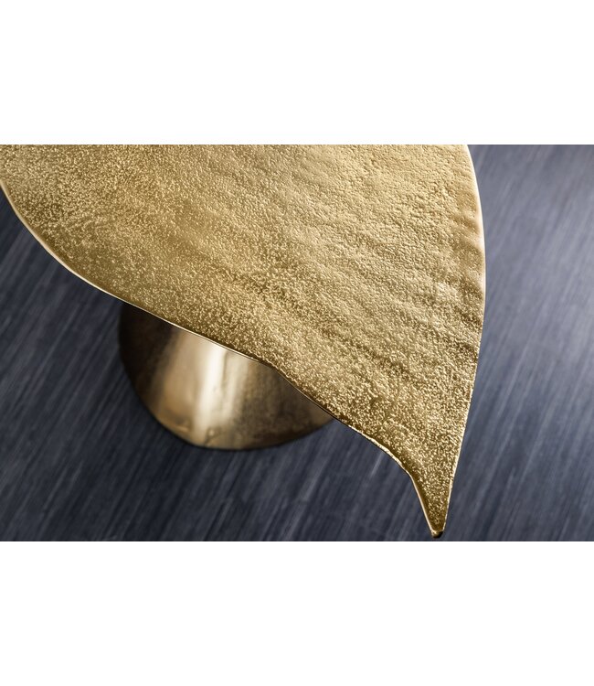 Invicta Interior Design salontafel WILDLIFE walvisvin 70cm goud metaal handgemaakt - 43472