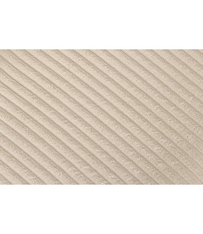 Invicta Interior Design stoel LYON beige corduroy zwarte metalen poten - 44961