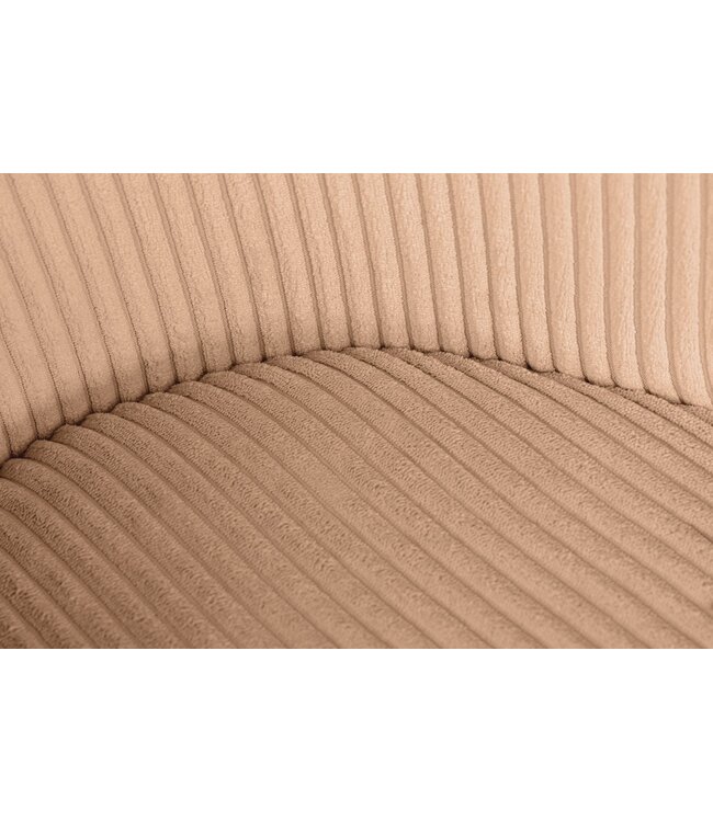 Invicta Interior Design Stoel LYON Roze Corduroy Zwart Metalen Poten - 44962