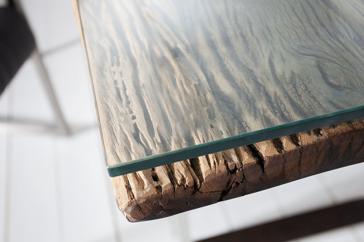 Glasplaat 120x40cm voor consoles 12mm gehard glas