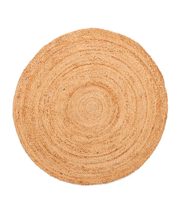 Invicta Interior Rond vloerkleed PURE NATURE 120cm Jute handgeweven platgeweven - 44433