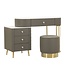 Mauro Ferretti BED BUREAU SHARON GRIJS MET KRUK CM 120X40X75 (AFMETING KRUK Ø36X39)