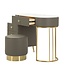 Mauro Ferretti BED BUREAU SHARON GRIJS MET KRUK CM 120X40X75 (AFMETING KRUK Ø36X39)