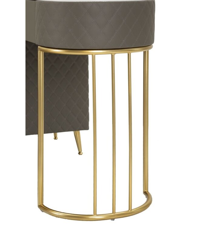 Mauro Ferretti BED BUREAU SHARON GRIJS MET KRUK CM 120X40X75 (AFMETING KRUK Ø36X39)