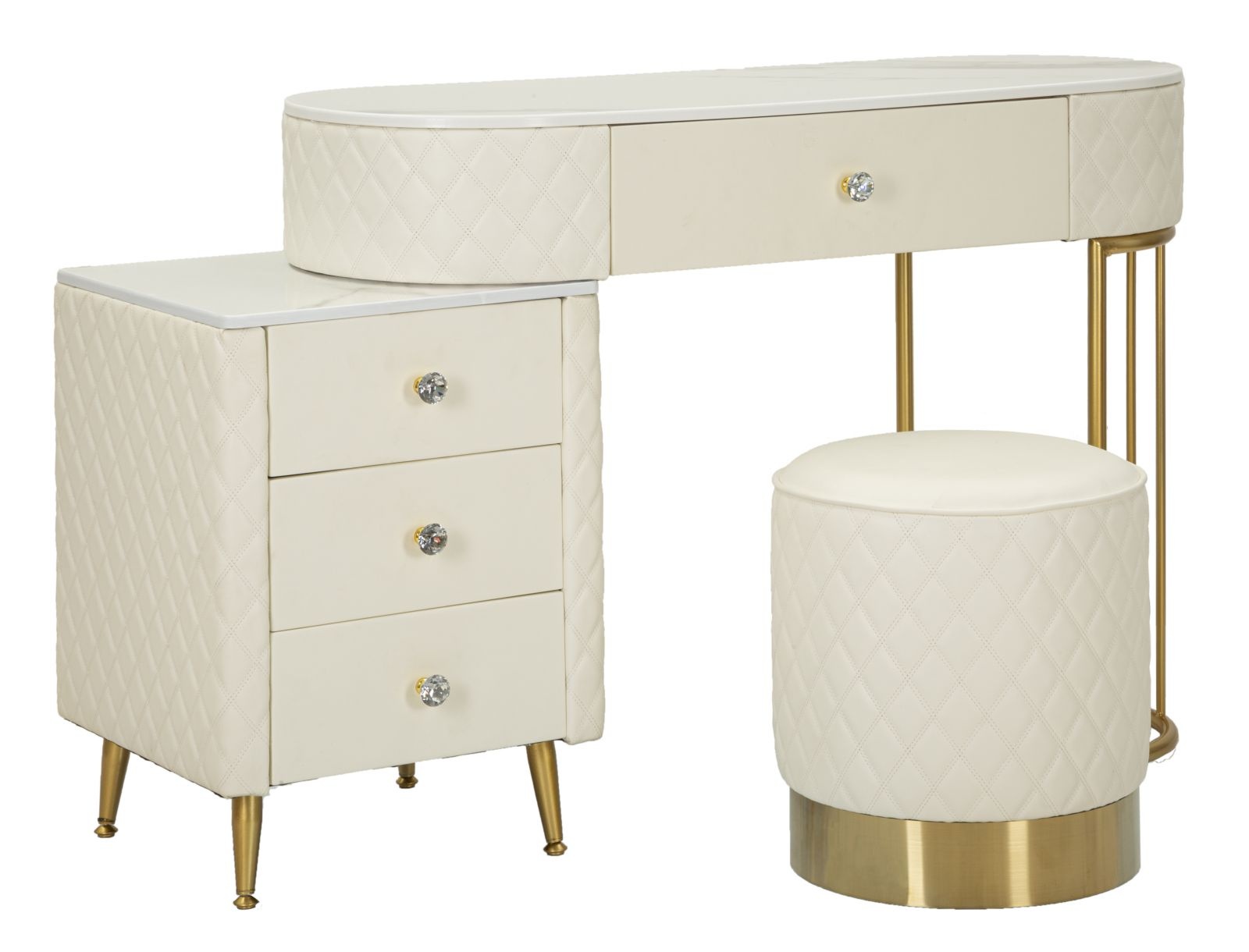 BED BUREAU SHARON WIT MET KRUK CM 120X40X75 (AFMETING KRUK Ø36X39) afbeelding