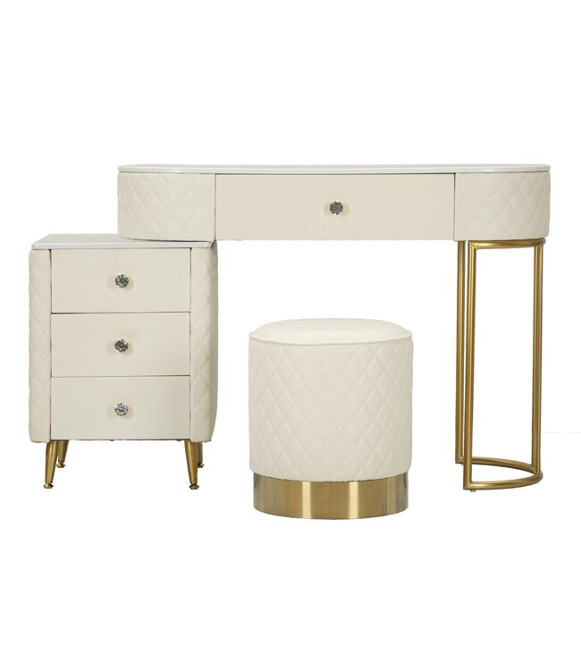 Mauro Ferretti BED BUREAU SHARON WIT MET KRUK CM 120X40X75 (AFMETING KRUK Ø36X39)