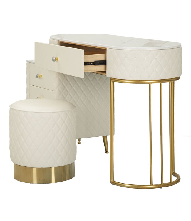 Mauro Ferretti BED BUREAU SHARON WIT MET KRUK CM 120X40X75 (AFMETING KRUK Ø36X39)