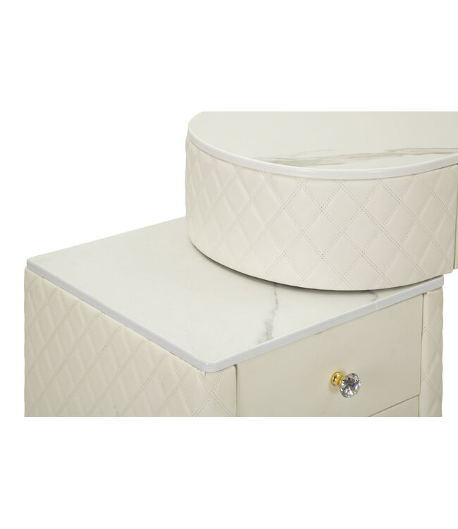 Mauro Ferretti BED BUREAU SHARON WIT MET KRUK CM 120X40X75 (AFMETING KRUK Ø36X39)