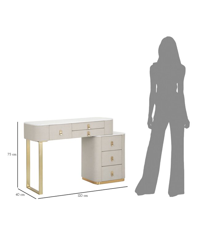 Mauro Ferretti BED BUREAU BEAUTY 120X40X75