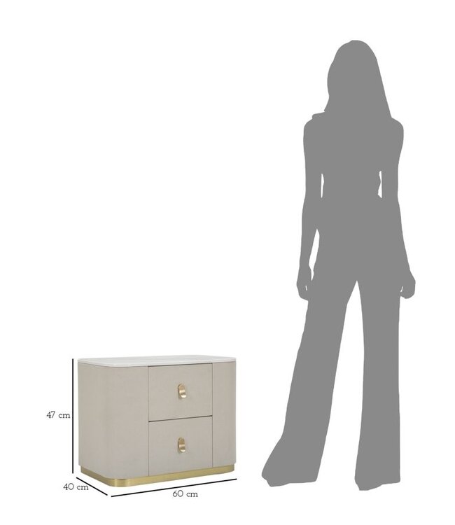 Mauro Ferretti NACHTKASTJE SCHOONHEID CM 60X40X47