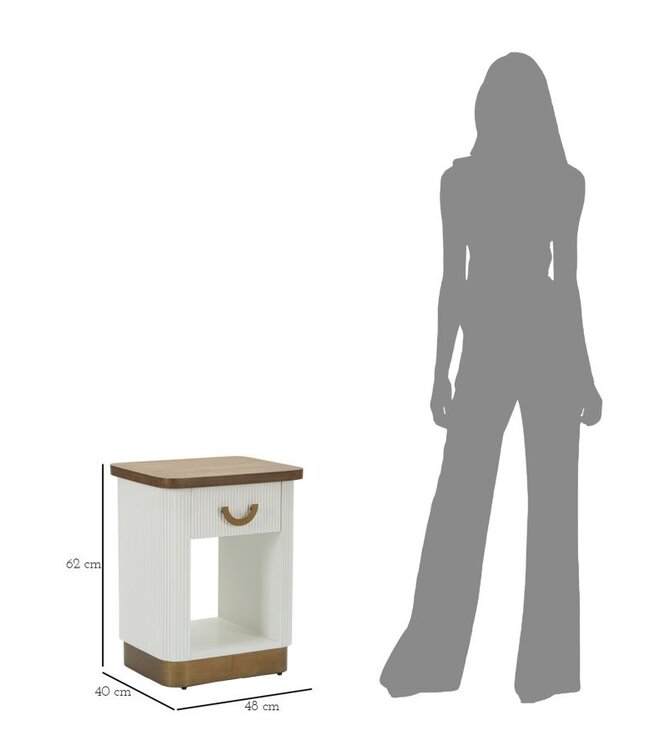 Mauro Ferretti NACHTKASTJE TOLOSA CM 48X40X62