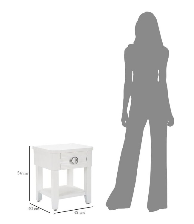 Mauro Ferretti NACHTKASTJE GLANS CM 45X40X54