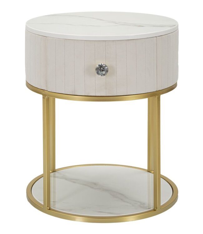 Mauro Ferretti NACHTBED MONTPELLIER CRÈME CM Ø 42X48